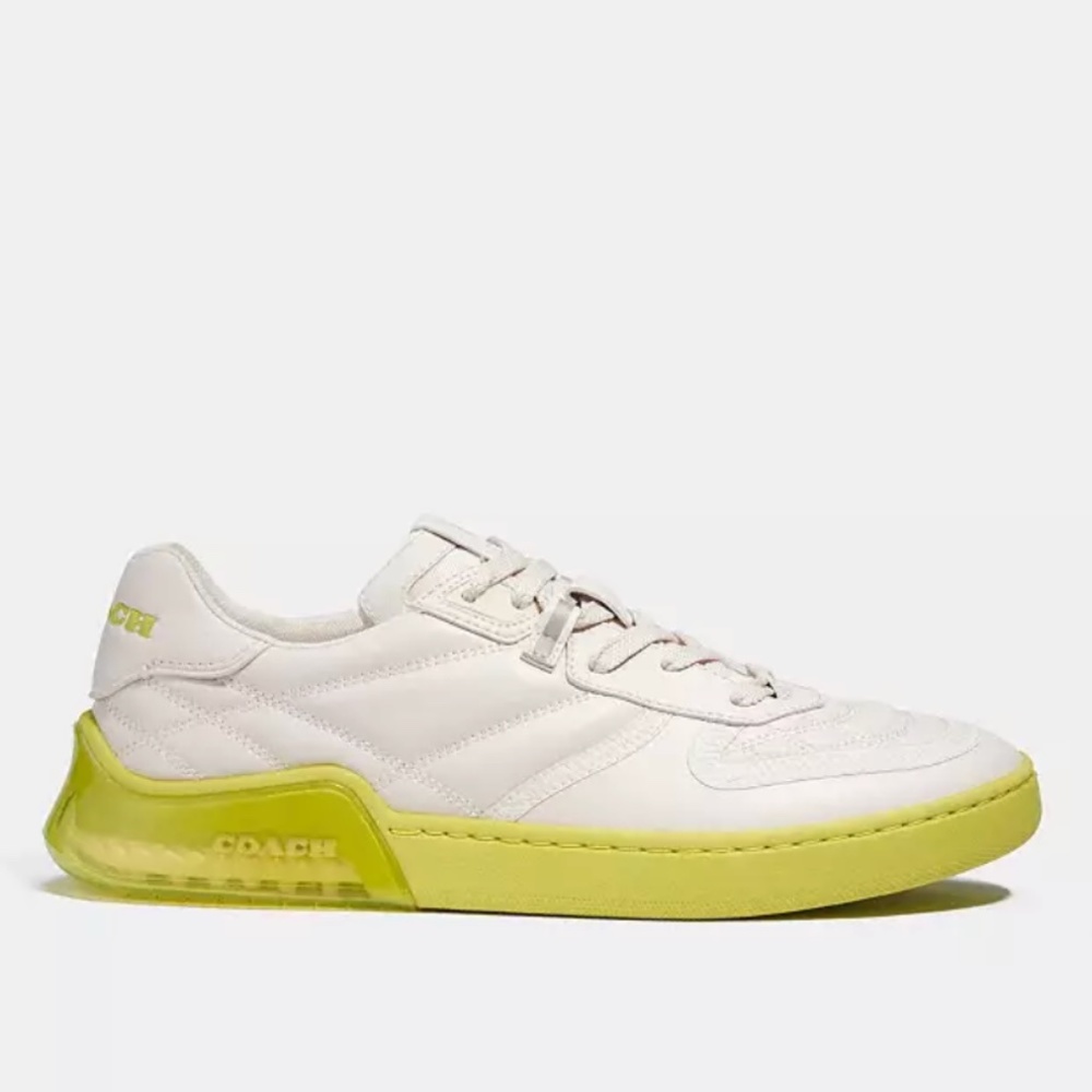 New Coach Men's Citysole Court White Sneakers - Picture 6 of 8